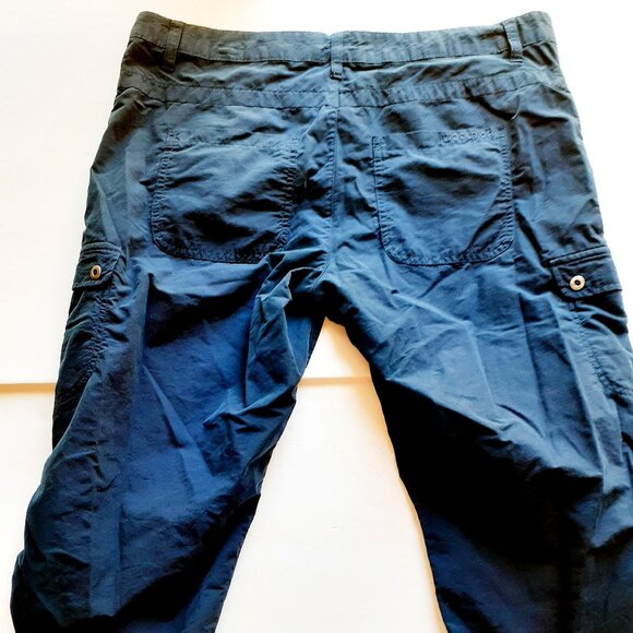 Woolrich Womens Capri Pants Navy Cargo Hiking Outdoor Size 10 - Picture 8 of 10